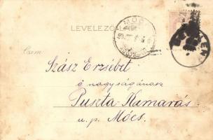 Budapest, Opera és Népszínház, hold to light litho - 2 db régi képeslap / 2 old postcards