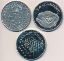 1986. 100Ft "FAO" + 1990. 100Ft "SOS Gyermekfalu" + 1991. 100Ft "II. János ...