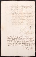 cca 1610-1690 10 db hivatalos és magán levél a XVII .sz ázadból, nagyrészt német nyelven, különböző ...