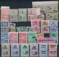 1944-1949 52 db számla illetékbélyeg