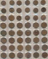 Ausztrália, Ausztria, Nagy-Britannia: 332db-os külföldi érmegyűjtemény érmetartó albumba rendezve, 12db berakólapon, jobb darabokkal T:vegyes  Australia, Austria, Great Britain: 332pcs of diff. coins in collectors album, in 12 pcs of sheets, with better pieces C:mixed