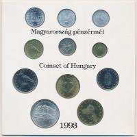 1993. 10f-200Ft 11x különféle db, szettben, benne 200Ft Ag "MNB" T:BU