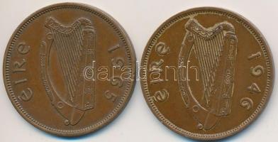 Írország 1946-1956. 1P Br (2x) T:2,2-
Ireland 1946-1956. 1 Penny Br (2x) C:XF,VF