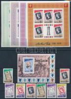 1979 Rowland Hill halálának 100. évfordulója sor Mi 467-470 A-C + blokk 18 + kisívsor