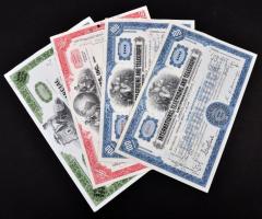 Amerikai Egyesült Államok 1953-1981. 4db részvény: "International Telephone and Telegraph Corpo...