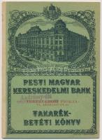 1939. Pesti Magyar Kereskedelmi Bank névre szóló betétkönyve