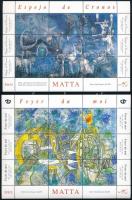 Roberto Matta paintings mini sheet set, Roberto Matta festmények kisívsor