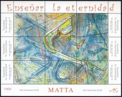 Roberto Matta paintings mini sheet set Roberto Matta festmények kisívsor