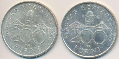1994. 200Ft Ag "Deák" (2x) T:2,2-