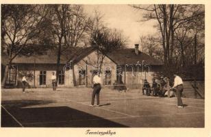 Budapest II. Ferenc József Nevelőintézet, Budapesti II. ker. kir. egyetemi katolikus reálgimnázium, tenisz pálya; Ilona utca 4.