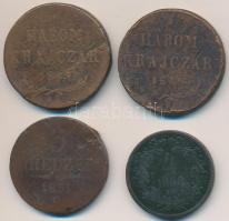 1849NB 3kr Cu (2x) + 1851G 3kr Cu + 1868KB 4kr Cu T:3,3-,4