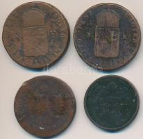 1849NB 3kr Cu (2x) + 1851G 3kr Cu + 1868KB 4kr Cu T:3,3-,4