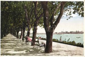 Balatonfüred-fürdő, parti sétány