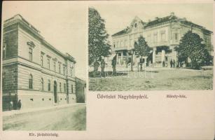 Nagybánya, Mándy ház, Járásbíróság, Kovács Gyula kiadása / villa, court