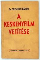Pozsonyi Gábor: A keskenyfilm vetítése. Bp., 1941, Athenaeum. Számos érdekes illusztrációval. Kicsit kopott papírkötésben, egyébként jó állapotban.