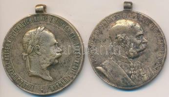 1873. "Hadiérem" Br katonai érdemérem mellszalag nélkül + 1898. "Jubileumi Emlékérem ...