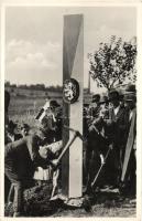 1938 Bevonulás, Trianoni határok ledöntése a Feldivéken / entry of the Hungarian troops, irredenta 1938 Léva visszatért So. Stpl