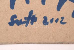 Szeift Béla (1944-2012): Halbőség. Akvarell, papír, jelzett 50×40 cm