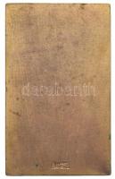 Berán Nándor (1889-1965) 1938. "Budapesti Motor-Yacht Club" aranyozott, zománcozott fém dí...