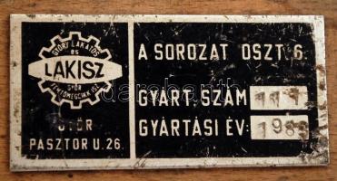 LAKISZ 8 db-os súlykészlet, fa dobozban, hiánytalan