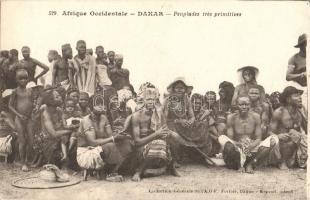 Dakar, Peuplades tres primitives. 529. Afrique Occidentale / Senegalese folklore