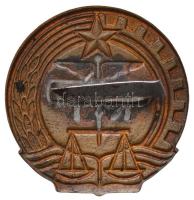 ~1970. "KT" festett fém jelvény (35mm) T:2