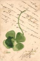 A Quatre Feuilles / Clover, lady, B & S. W. 1046. litho s: Raphael Kirchner (EB)