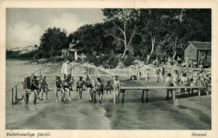Balatonaliga-fürdő, Strand