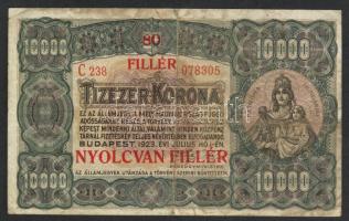 1923. 10.000K 80f fny-sal T:III javítva