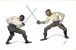 Fencing, B.K.W.I. 266-4. s: Carl Josef (EK)