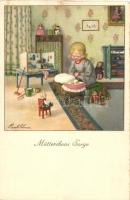 Mütterchens Sorge / children, A.R. No. 2460. s: Pauli Ebner (EB)