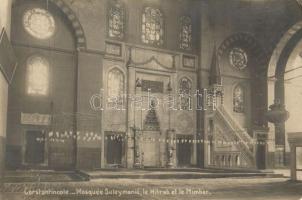 Constantinople, Mosque Suleyman, Mihrab, Mimber / mosque interior (EK)