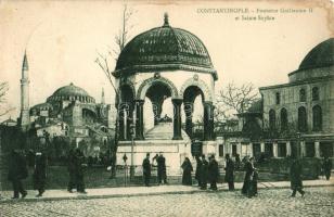 Constantinople, Fountain Guillaum II, Saint Sophie (EK)