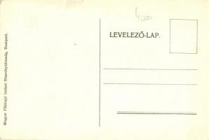 1914-1915 Humoros világháborús grafikai lap, kiadja a Magyar Földrajzi Intézet Rt. / Austrian-Hungar...