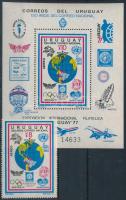 International stamp exhibition, UNEXPO '77 + block, Nemzetközi bélyegkiállítás, UNEXPO '77 + blokk