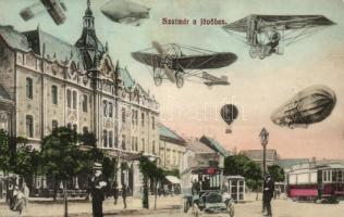 Szatmár a jövőben, kollázs / in the future, collage