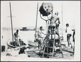 Filmforgatás a Balatonon, újbóli előhívás, 9x12 cm