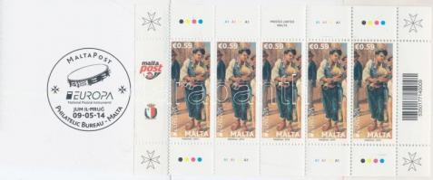 Europa CEPT Hangszerek bélyegfüzet Europa CEPT Musical Instruments stamp-booklet