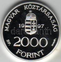 1997. "Integráció az EU-ba" 2000Ft Ag T:PP Díszdobozban, tanúsítvánnyal.