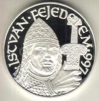 1997. "István fejedelem" Ag 31,1g T:PP R! Csak 2000db! Díszdobozban, tanúsítvánnyal.