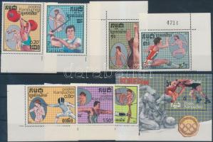 Olympics corner set + block, Olimpia ívsarki sor + blokk