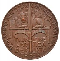 Olaszország / Trieszt 1938. "Auxilium in adversis / Riunione Adriatica di Sicurta Trieste"...