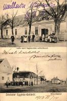 Egyházgelle, Kostolné Holice; Gelle széli fogyasztási szövetkezet, utca / shop, street