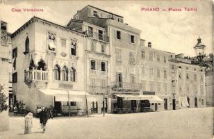 Piran, Pirano; Casa Veneziana, Piazza Tartini / square