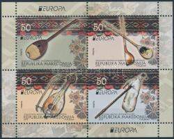 Europa CEPT Instruments stampbooklet sheet, Europa CEPT Hangszerek bélyegfüzet lap