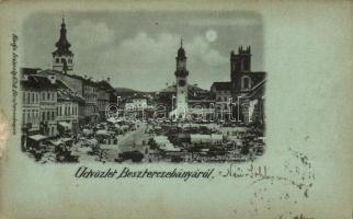 1898 Besztercebánya, IV. Béla király tér, piac; kiadja Ivánszky Elek / main square, market place (Rb)