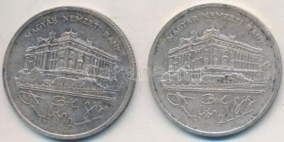 1992. 200Ft Ag "MNB" (2x) T:2,2-