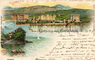 1898 Abbazia, Gebr. Künzli, Verlag von Edgar Schmidt litho
