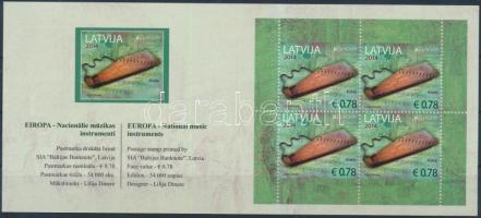 Europa CEPT Hangszerek bélyegfüzet, Europa CEPT Musical instruments stamp-booklet