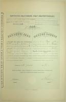 1918. "Fertővidéki Helyi Érdekeltségű Vasút Rt." élvezeti jegye